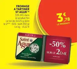 Super U Saint Agur Fromage à tartiner offre