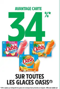 Intermarché Hyper Oasis sur toutes les glaces offre