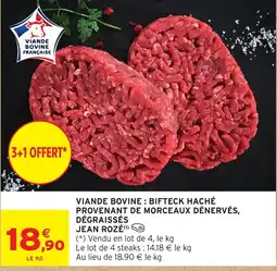 Intermarché Hyper JEAN ROZÉ BIFTECK HACHÉ offre