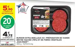 Intermarché Hyper Jean Rozé Burger extra moelleux offre