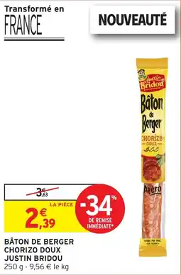 Intermarché Hyper Justin Bridou Bâton de Berger offre