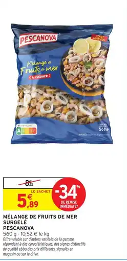 Intermarché Hyper PESCANOVA Mélange de Fruits de mer offre