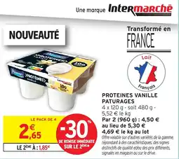 Intermarché Hyper Paturages Protéines Vanille offre