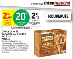 Intermarché Hyper Adélie CÔNES Caramel au beurre salé offre