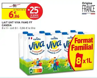 Candia Lait UHT Viva 1%MG FF
