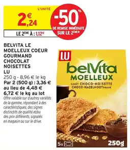 Intermarché Hyper LU belVita MOELLEUX offre