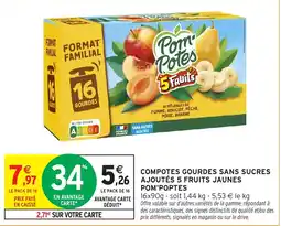 Intermarché Hyper Pom'Potes Compotes gourdes offre