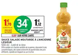 Intermarché Hyper Lesieur Sauce salade moutarde à l'ancienne offre