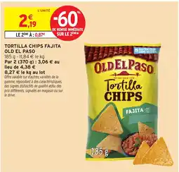 Intermarché Hyper OLD EL PASO Tortilla Chips offre