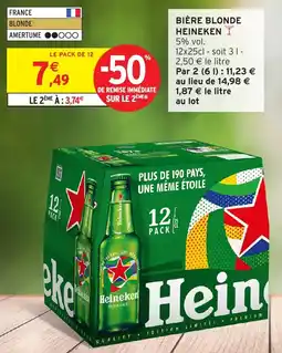 Intermarché Hyper Heineken Bière blonde offre