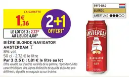 Intermarché Hyper AMSTERDAM BIÈRE BLONDE NAVIGATOR offre