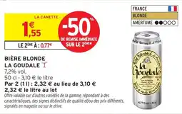Intermarché Hyper La Goudale Bière blonde offre
