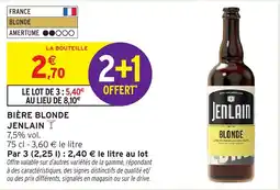 Intermarché Hyper JENLAIN BIÈRE BLONDE offre