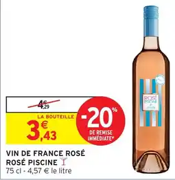Intermarché Hyper ROSÉ PISCINE VIN DE FRANCE ROSÉ offre