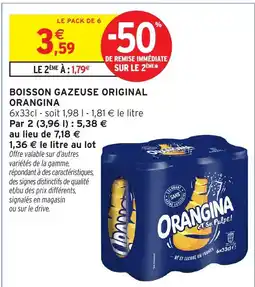 Intermarché Hyper ORANGINA BOISSON GAZEUSE ORIGINAL offre