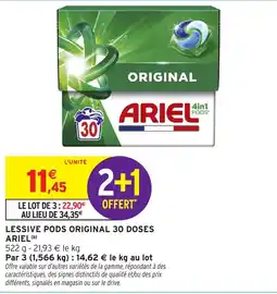 Intermarché Hyper ARIEL LESSIVE PODS ORIGINAL offre