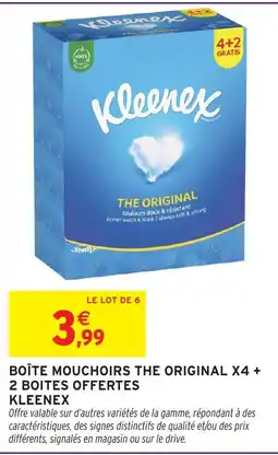 Intermarché Hyper Kleenex Mouchoirs offre