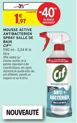 Intermarché Hyper Cif Mousse Active offre