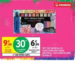 Intermarché Hyper STABILO BOSS ORIGINAL DESKSET NATURECOLORS offre
