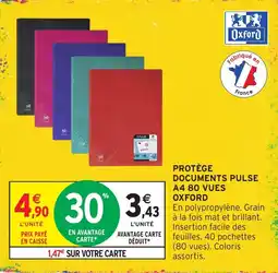 Intermarché Hyper Oxford PROTÈGE DOCUMENTS PULSE offre