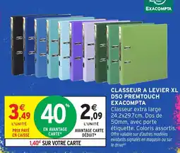 Intermarché Hyper EXACOMPTA CLASSEUR A LEVIER XL offre