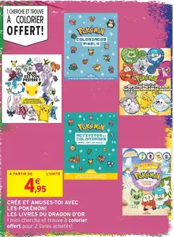 Intermarché Hyper Pokémon Coloriages Pixels offre