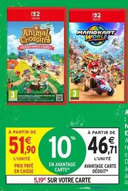 Intermarché Hyper Nintendo Switch 2 Edition Animal Crossing offre