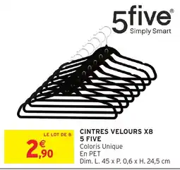 Intermarché Hyper 5five CINTRES VELOURS offre