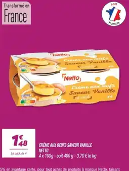 Netto Netto Crème aux oeufs offre
