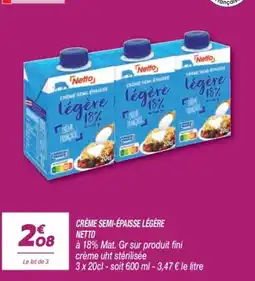 Netto Netto Crème semi-épaisse légère offre