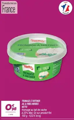 Netto Netto Fromage à tartiner offre