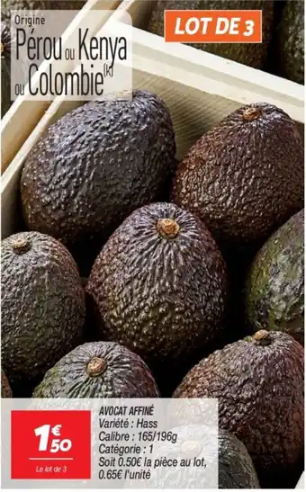 Netto AVOCAT AFFINÉ offre