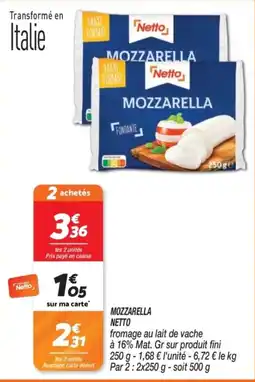 Netto Netto Mozzarella offre