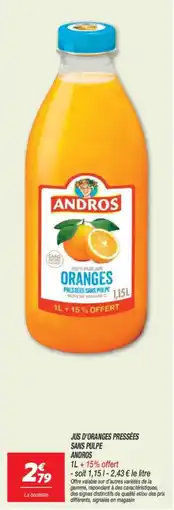 Netto ANDROS JUS D'ORANGES offre