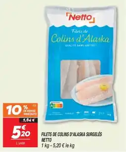Netto Netto Filets de Colins d'Alaska offre