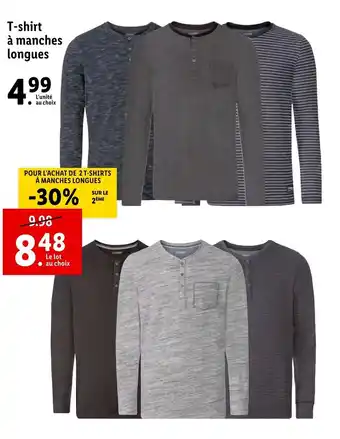 Lidl T-Shirt à manches longues offre