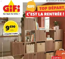 GiFi L'etangere 2 cubes offre