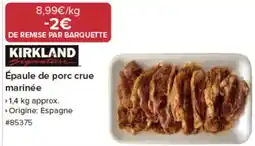 Costco KIRKLAND Signature Épaule de porc crue marinée offre