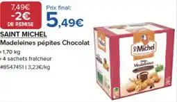 Costco SAINT MICHEL Madeleines pépites Chocolat offre