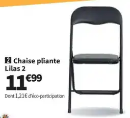 Conforama Chaise pliante Lilas 2 offre