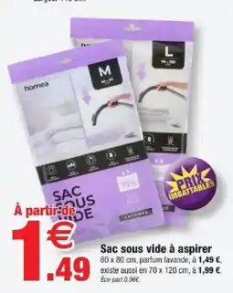 Bazarland homea Sac sous vide à aspirer offre