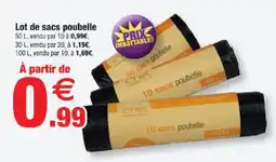 Bazarland c'net sacs poubelle offre