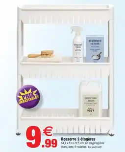 Bazarland Resserre 3 étagères offre