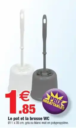 Bazarland Le pot et la brosse WC offre