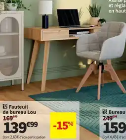 Conforama Fauteuil de bureau Lou offre