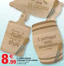 Bazarland Le coffret planche à découper et son couteau offre