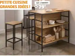GiFi ÎLOT + 2 TABOURETS offre