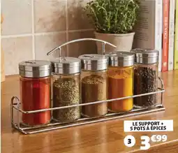 GiFi LE SUPPORT + 5 POTS À ÉPICES offre
