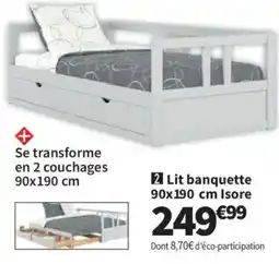 Conforama Isore Lit banquette offre