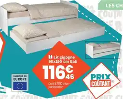 Conforama Bali Lit gigogne offre